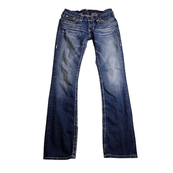 Big Star Liv Slim Bootcut Jeans Womens 26R Medium Wash Low Rise Stretch - Picture 5 of 10